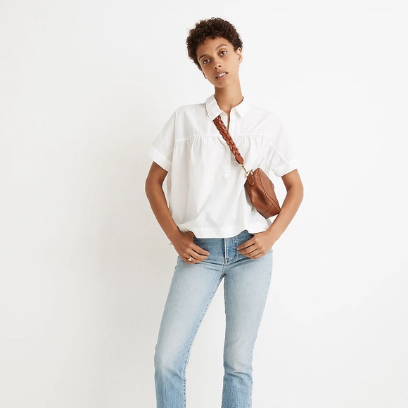 Shirred-Yoke Popover Top - Picture 3 of 4